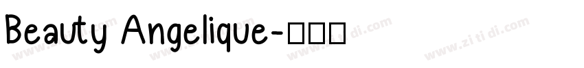 Beauty Angelique字体转换
